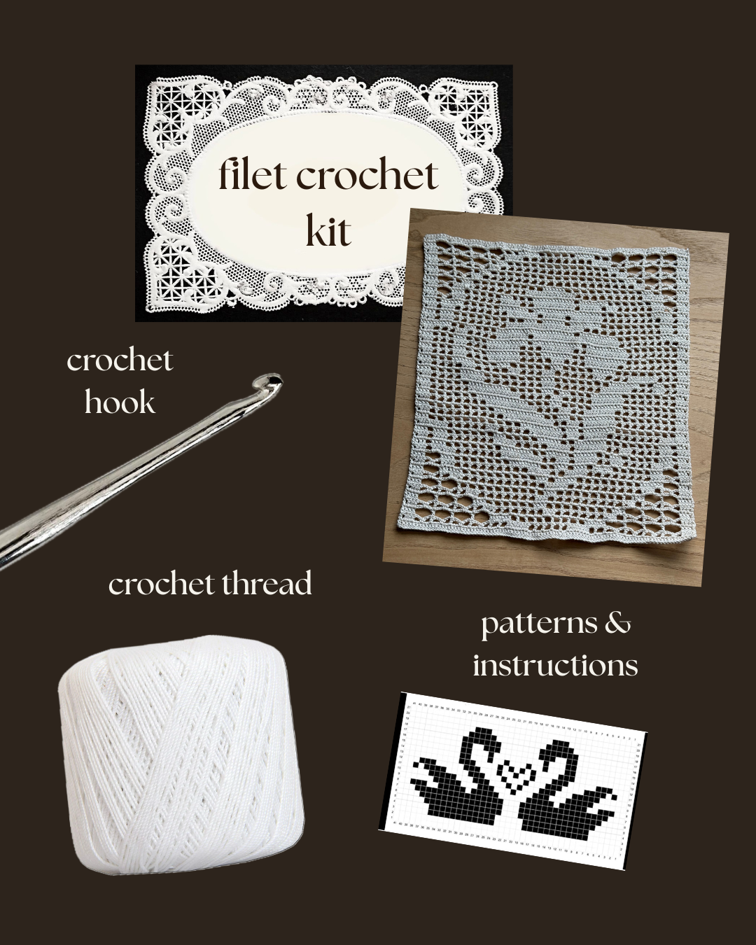 filet crochet kit!