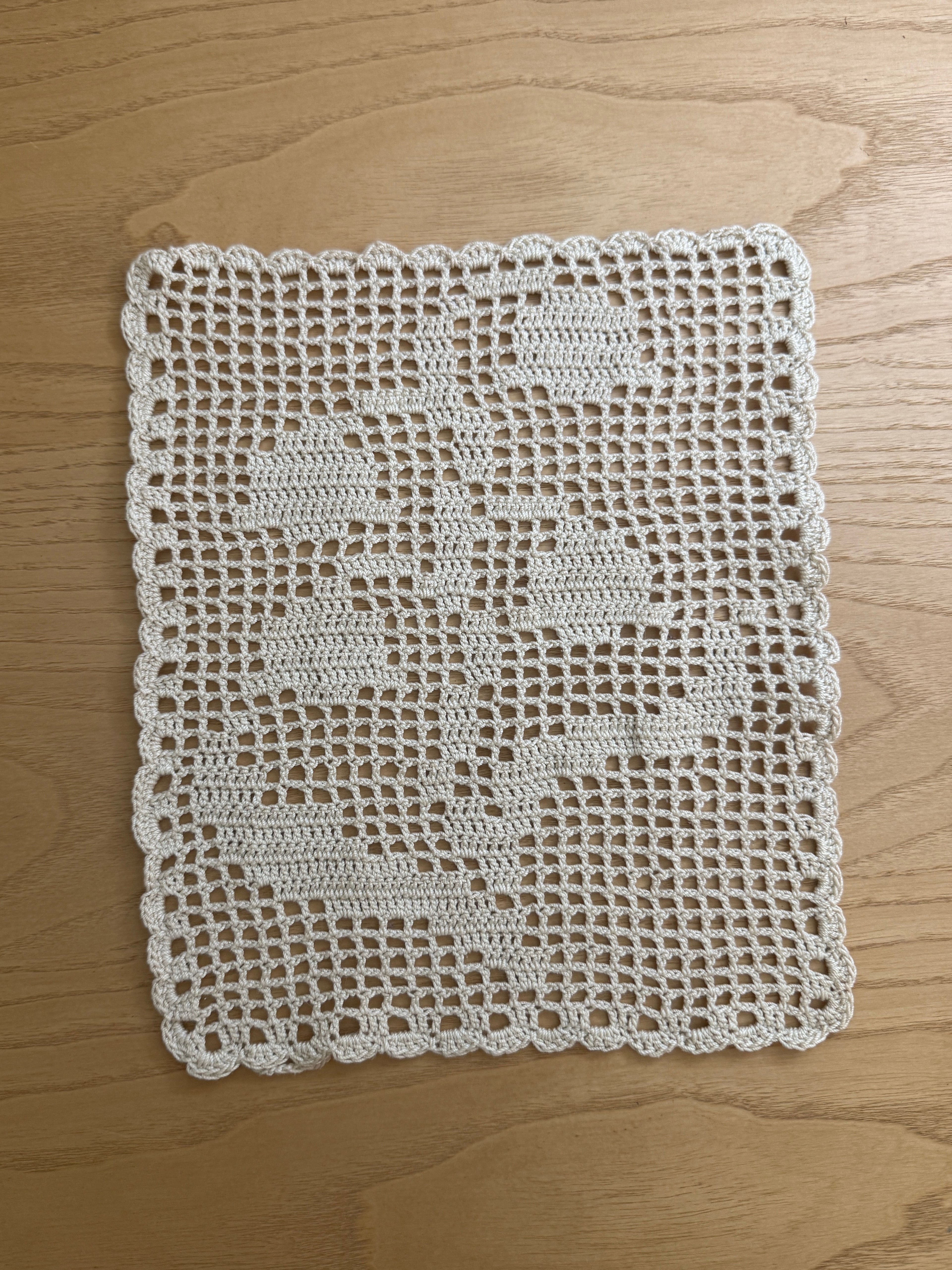 lily of the valley filet crochet