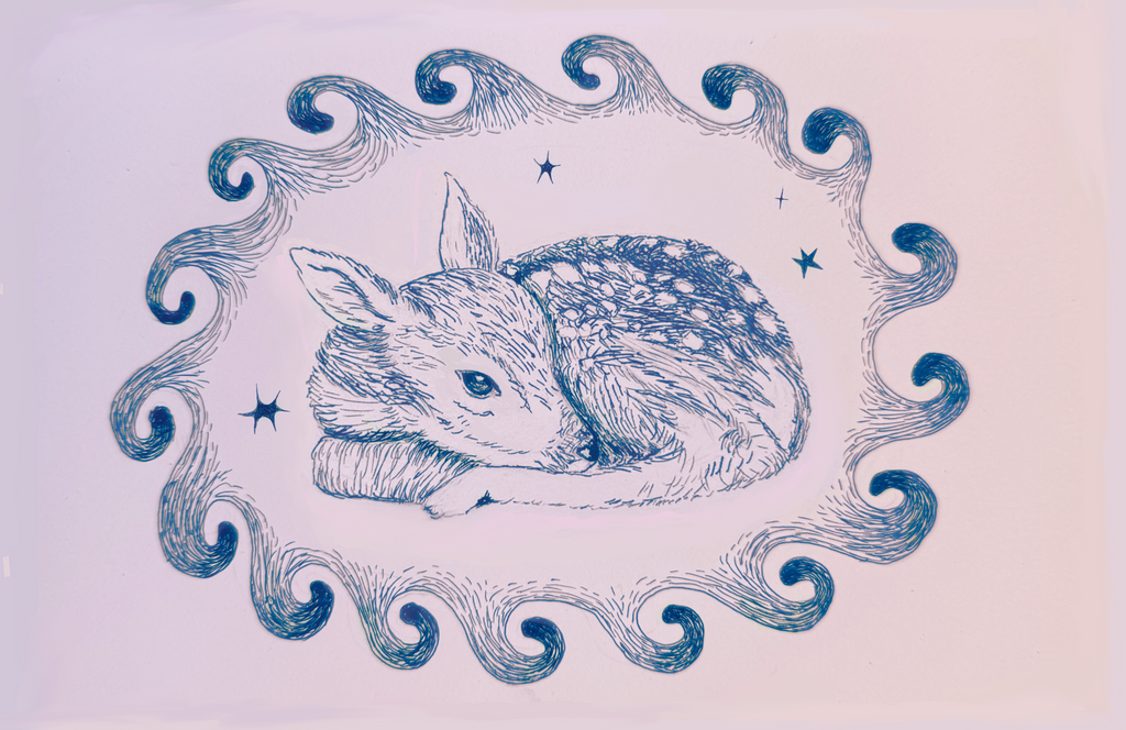 soft deer print