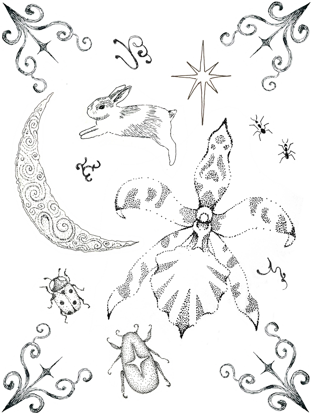 whimsical magic print