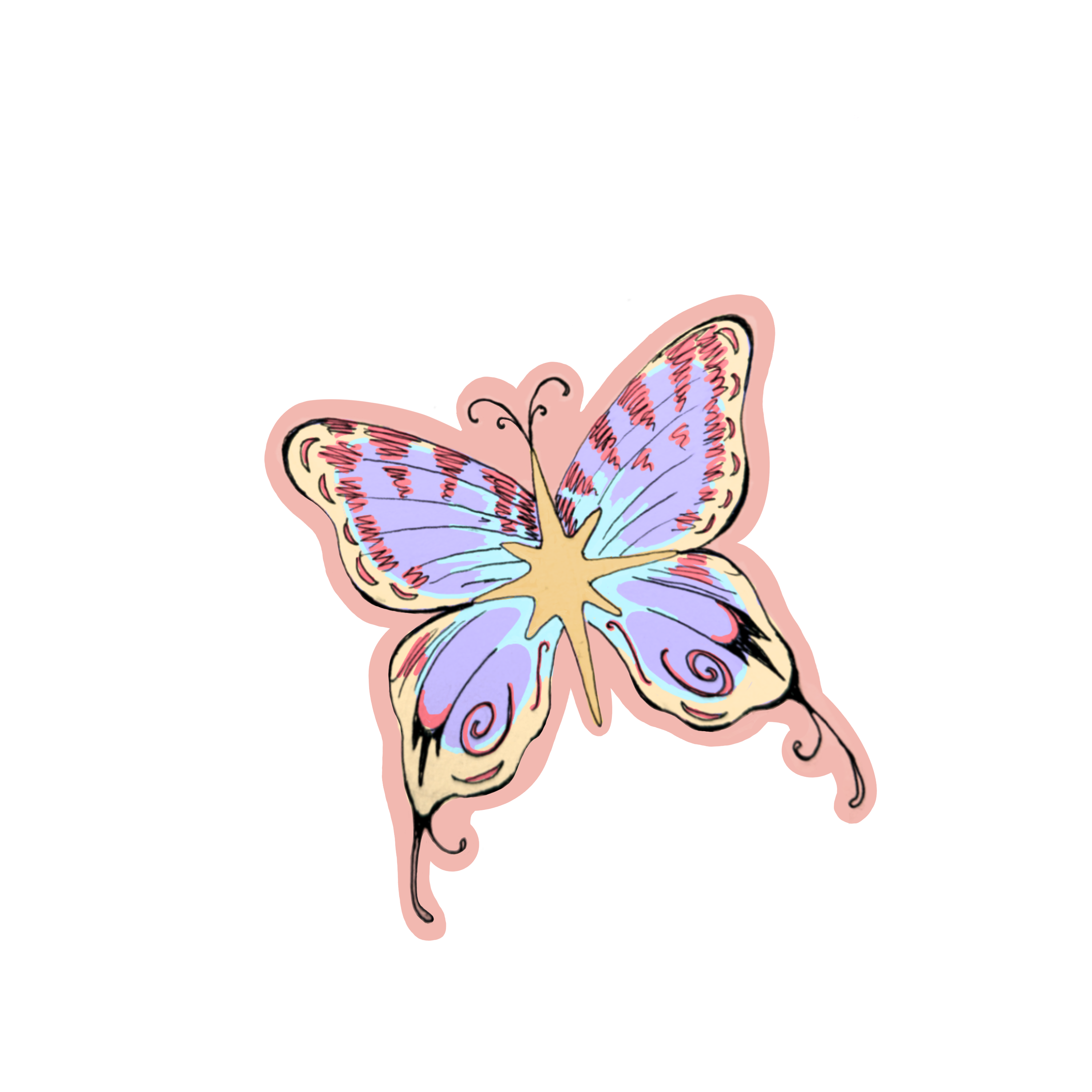 butterfly sticker